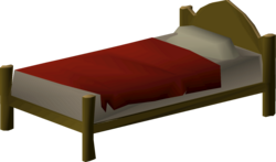 Wooden bed